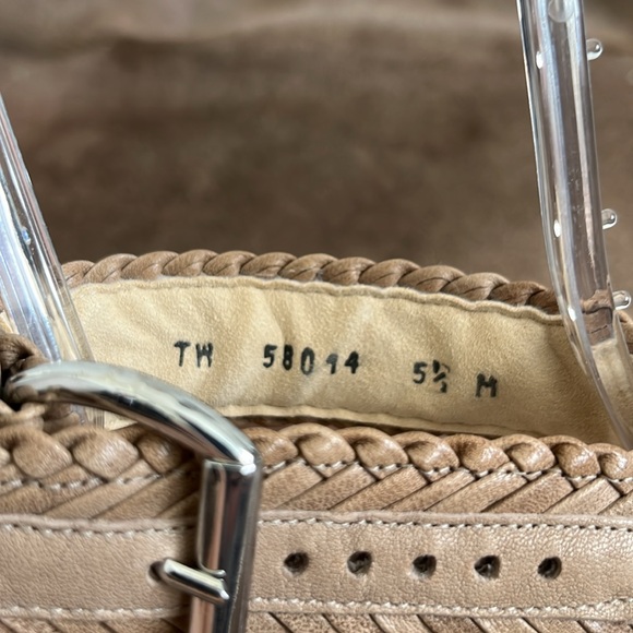 Stuart Weitzman Elixir Wedge Platform Braided Leather Ankle Strap Sandals - Picture 8 of 8